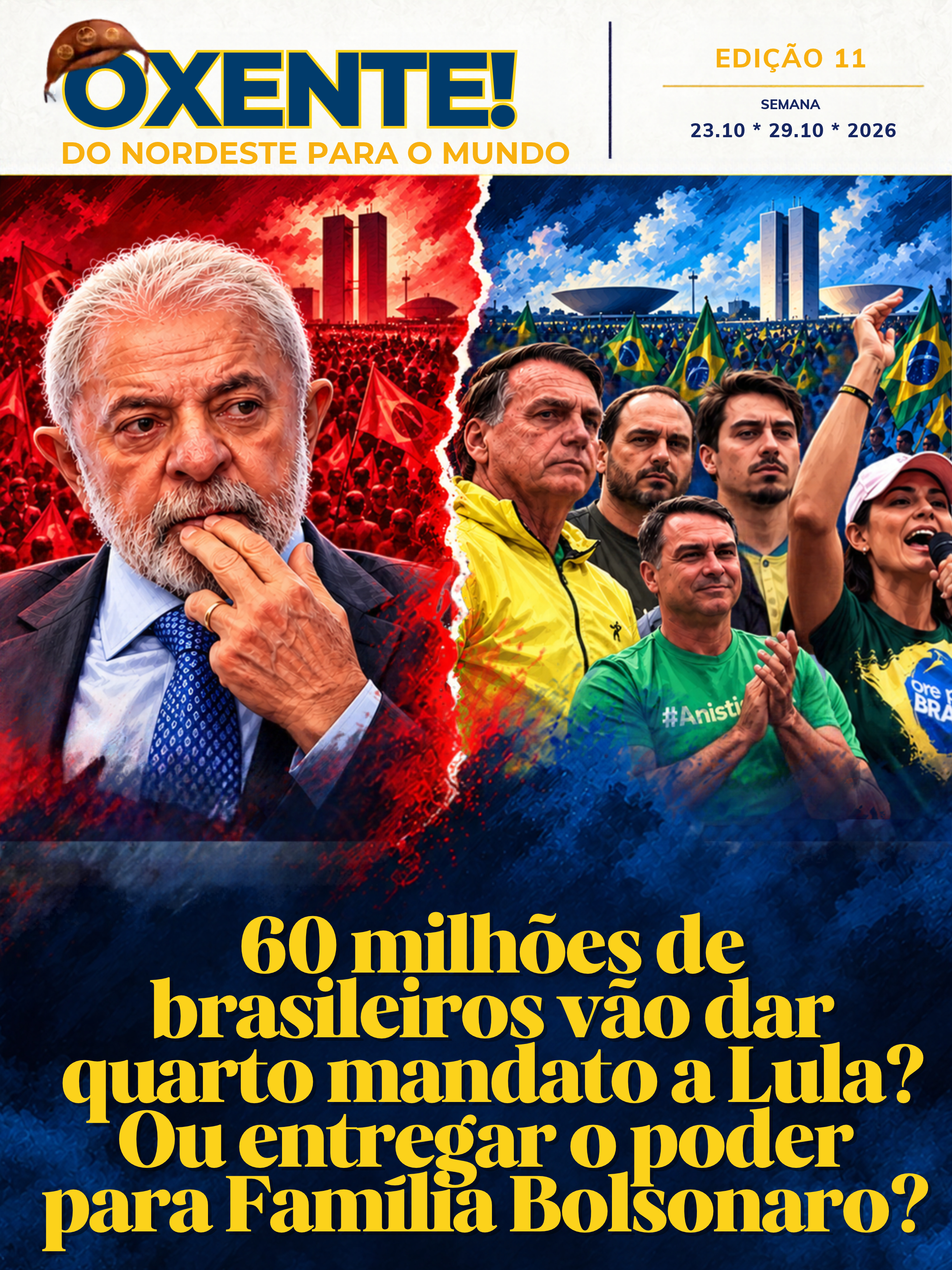 No 1º Turno, os candidatos a presidente tiveram mais de 119 milhões de votos. Neste 25 de outubro, o vencedor deverá contar com 60 milhões de eleitores. 
Quem vai chegar lá?